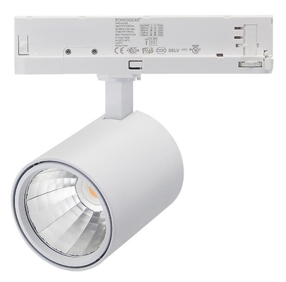 LED track light heads 10W Bridgelux LED Chip 97Ra 100LM/W 4-wire 3-phase  flicker free Dimmable Black for shop supplier